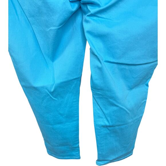 J Jason Wu Regular Colored Denim Straight Leg Cropped Jeans Blue 28W Plus - Picture 7 of 10